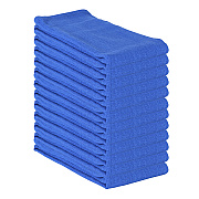 Huck Cotton Cleaning Towels 16x26 Blue, Pack Of 12 (PNP-ABSBNT-BLUE)