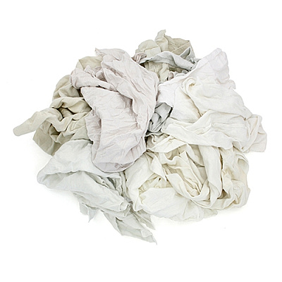 Reclaimed White Knits (t-shirt), 50lb Box (340-50)