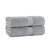 Aston & Arden Egyptian Cotton Bath Towel 30x54 Dark Grey, Pack Of 2 (P-EGYP-3054-DGY)