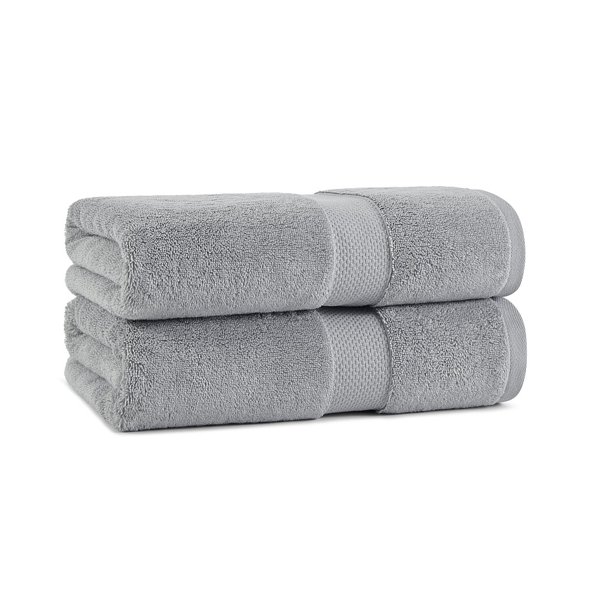 Aston & Arden Egyptian Cotton Bath Towel 30x54 Dark Grey, Pack Of 2 (P-EGYP-3054-DGY)