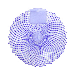 Eclipse High Fragrance Urinal Screen, Universal Fit, Anti-splash, Stronger & Longer-lasting Freshness, Blue, Ocean Breeze Scent, Case Of 36 (149536)