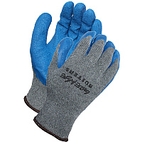 Proworks Latex Crinkle Coated Gloves 10g Dark Gray/blue Small, 12 Pairs (GCL10GS)