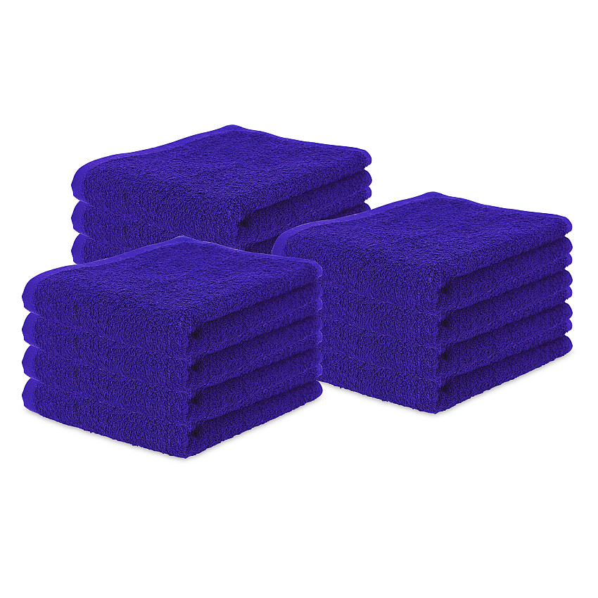 Terry Polishing Hand Towel 16x27 Navy, Pack Of 12 (P-N030-N1627-4)