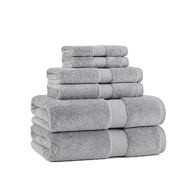 Aston & Arden Egyptian Cotton 6pc Towel Set Dark Grey, 1 Set (P-EGYP-SET-DGY)