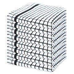 Sc Classic Checkered Dishcloth 13x13 Black, Pack Of 8 (P-SC-CHK-DC-BLK)