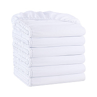 Host & Home Microfiber Fitted Sheets - Twin Xl - White W/ Org Hem, Case Of 24 (MFS-398012)