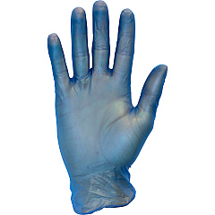 Safety Zone Vinyl Powder Free 3 Mil Gloves Blue Med - Case Of 1000 (GVP9-MD-1-BL)