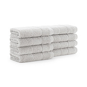Aston & Arden Solid Turkish Washcloth 13x13 Gray, Pack Of 8 (PNP-WC-TS1313-175GRY)