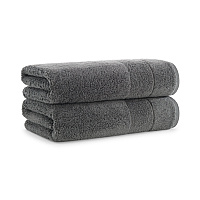 Aston & Arden Solid Turkish Bath Towel 30x60 Pewter, Pack Of 2 (PNP-BT-TS3060-18-PTR)
