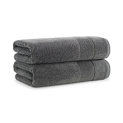 Aston & Arden Solid Turkish Bath Towel 30x60 Pewter, Pack Of 2 (PNP-BT-TS3060-18-PTR)