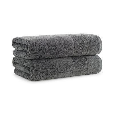 Aston & Arden Solid Turkish Bath Towel 30x60 Pewter, Pack Of 2 (PNP-BT-TS3060-18-PTR)
