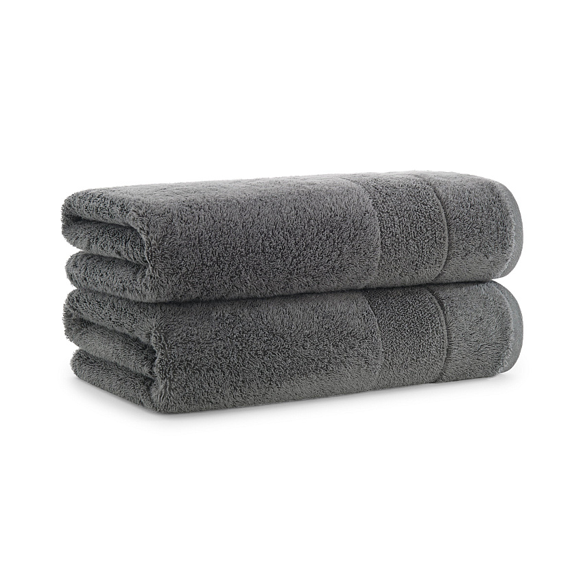 Aston & Arden Solid Turkish Bath Towel 30x60 Pewter, Pack Of 2 (PNP-BT-TS3060-18-PTR)