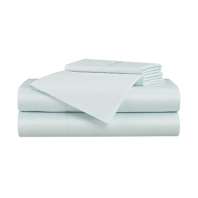Aston & Arden Bamboo Sheet Set King Blue, 4 Piece Set (SS-BBKING-BL)