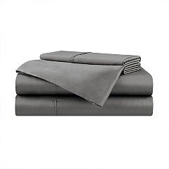 Aston & Arden Tencel Sheet Set California King - Dark Grey, 4 Piece Set (P-SS-CKG-400-DG)