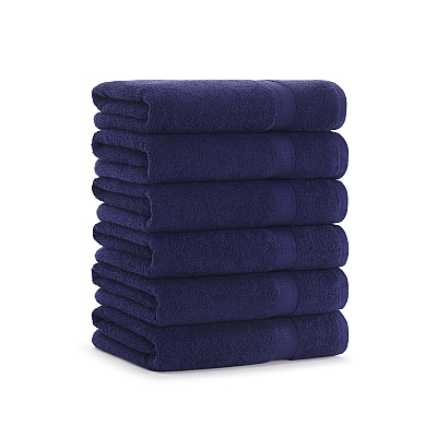 True Color Bath Towel 25x52 Navy, Case Of 24 (BATH-NAVY)