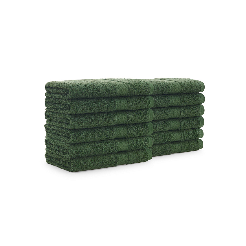 True Color Hand Towel 16x27 Hunter Green, Pack Of 12 (P-HAND-HGREEN)