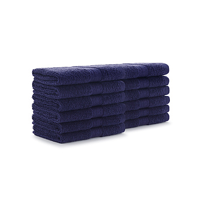 True Color Washcloth 12x12 Navy, Pack Of 12 (P-WASH-NAVY)