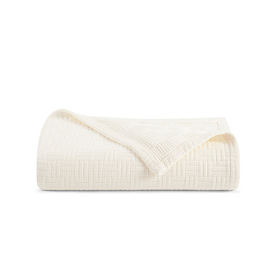 Host & Home Cotton Bed Blanket King Ivory, 1 Blanket (P-BCOT-10490-IV)