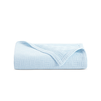 Host & Home Cotton Bed Blanket Twin Light Blue, 1 Blanket (P-BKCOT-6890-LB)