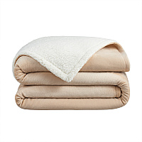 Host & Home Plush To Sherpa Throw Blanket 50x60 Ivory, Case Of 4 (TH-PF-5060-TN)