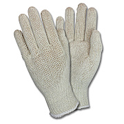 Safety Zone Lightweight String Knit Gloves, 7 Gauge, Cotton/polyester Blend,  Reusable Work Gloves Or Insulated Liner, Mens, Off-white, Bag Of 12 Pairs, Case Of 40 Bags (GSLW-MN-2P-NRB)
