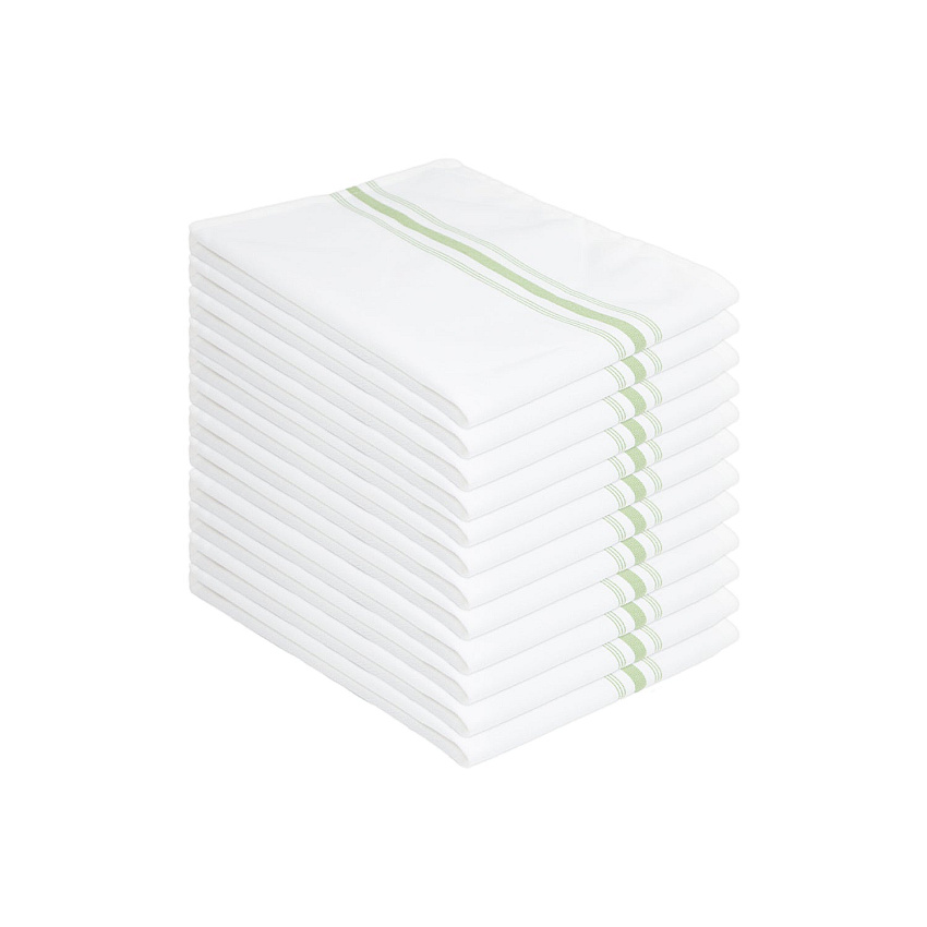 Mariposa Bistro Napkin 18x22 Green Stripe, Pack Of 12 (PNP-BISTRO-GRN)