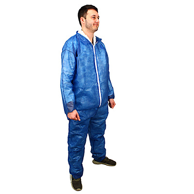 Polylite Coverall Bl Zipper - 2xl, Case Of 25 (M1100B-2X)