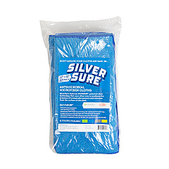 Silversure Anti-microbial Cleaning Cloth 12x12 Blue, Pack Of 12 (PNP-M915SLV-BL)