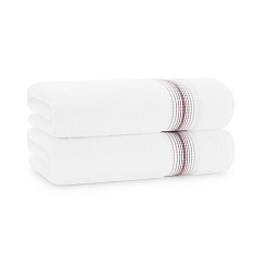 Aston & Arden Turkish Striped Bath Towel 30x60 Rose, Pack Of 2 (PNP-BT-STT3060-18RSE)