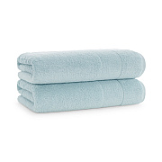 Aston & Arden Solid Turkish Bath Towel 30x60 Sterling Blue, Pack Of 2 (PNP-BT-TS3060-18-SBL)