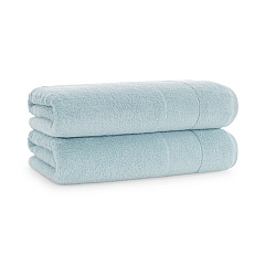 Aston & Arden Solid Turkish Bath Towel 30x60 Sterling Blue, Pack Of 2 (PNP-BT-TS3060-18-SBL)