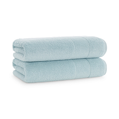 Aston & Arden Solid Turkish Bath Towel 30x60 Sterling Blue, Pack Of 2 (PNP-BT-TS3060-18-SBL)