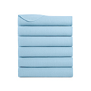 Cozy Soft Polar Fleece Throw Blanket 50x60 Light Blue (6pk), Pack Of 6 (P-FCPL-6PK-LB)