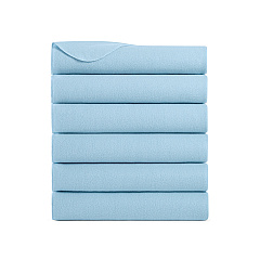 Cozy Soft Polar Fleece Throw Blanket 50x60 Light Blue (6pk), Pack Of 6 (P-FCPL-6PK-LB)