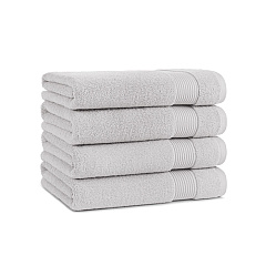 Host & Home Bath Towel 27x54 Light Grey, Pack Of 4 (BT-HH2754-15-LGY)
