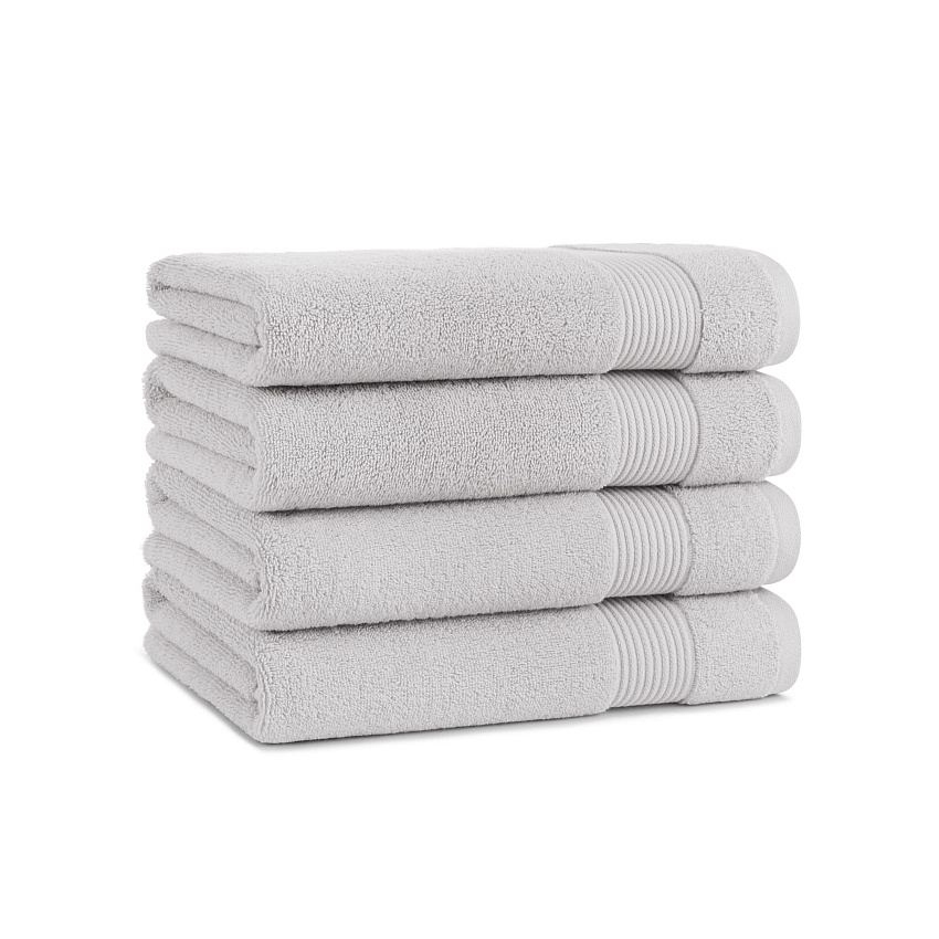 Host & Home Bath Towel 27x54 Light Grey, Pack Of 4 (BT-HH2754-15-LGY)
