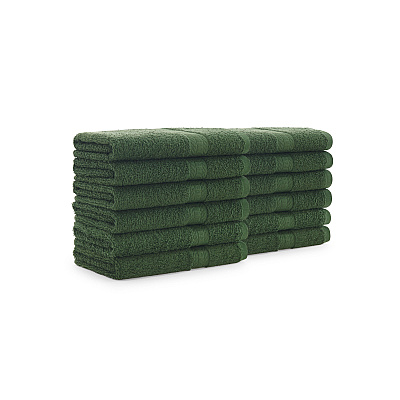 True Color Hand Towel 16x27 Hunter Green, Case Of 120 (HAND-HGREEN)