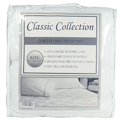 Classic Mattress Pads - King, 1 Each (PNP-MP-CL-KG)