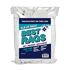 W69 Bar Mop Terry Wipers White 5lb Bag (N-W69-5BG)