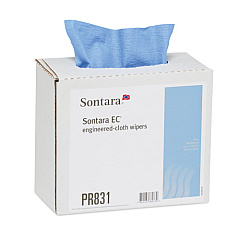 Sontara Ec Engineered-cloth Wipers, Blue, 9x16.5, Creped, Interfold, 100/bx, 8 Bxs/cs, Case Of 800 (M-PR831)