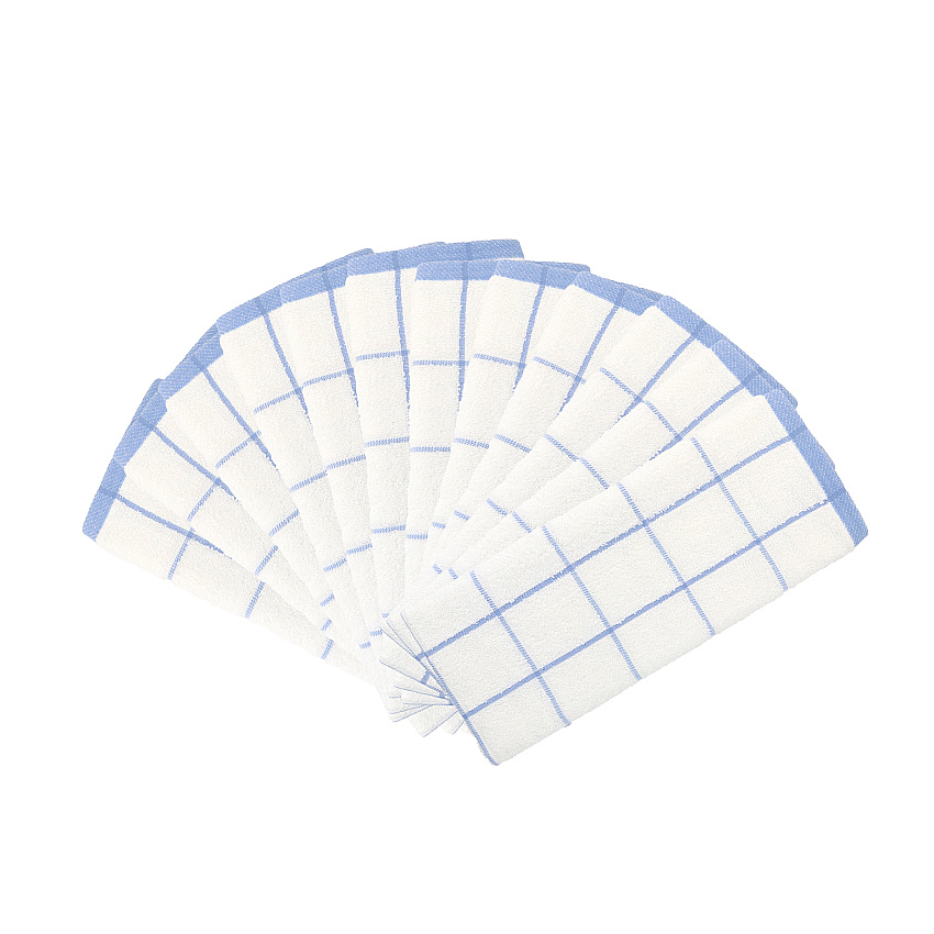 Cooks Linen Kitchen Towel 15x25 Blue, Pack Of 12 (P-KT-BLUE)