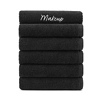 Host & Home 100% Cotton Makeup Fingertip 11x17 Black, Case Of 144 (HHMU-1117-BK-CS)