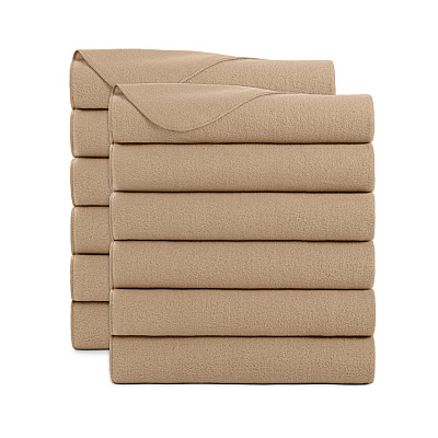 Cozy Soft Polar Fleece Throw 50x60 Beige (12pk), Case Of 12 (FLC-PLR-5060-BG-CS)