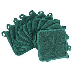 Cooks Linen Pot Holder 7x7 Green, Case Of 144 (POT-GREEN-CS)