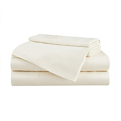 Aston & Arden Tencel Sheet Set California King - Cream, 4 Piece Set (P-SS-CKG-400-CR)