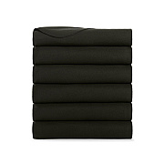 Cozy Soft Polar Fleece Throw Blanket 50x60 Black (6pk), Pack Of 6 (P-FCPL-6PK-BK)