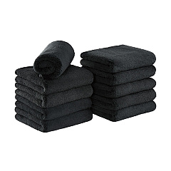 Bck2u Coral Fleece Salon Towel 16x27 Black, Case Of 60 (M915117BK-CS)