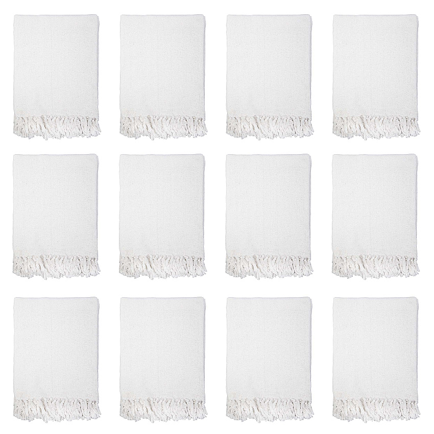 Common Ground Throw 50x70 White, Case Of 12 (THROW-50X70-WH-CS)