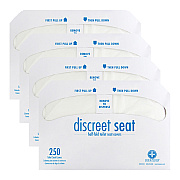 Discreet Seat Toilet Seat Covers Half Fold 250x4, Case Of 1000 (DS-1000)