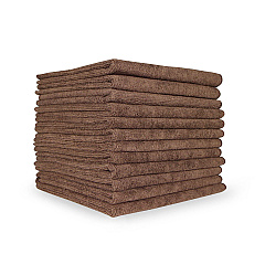 Smart Choice Microfiber Cloths 16x16 49gm Brown, Case Of 180 (M915100BR)